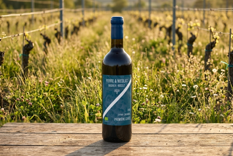 Bouteille de vin BIO